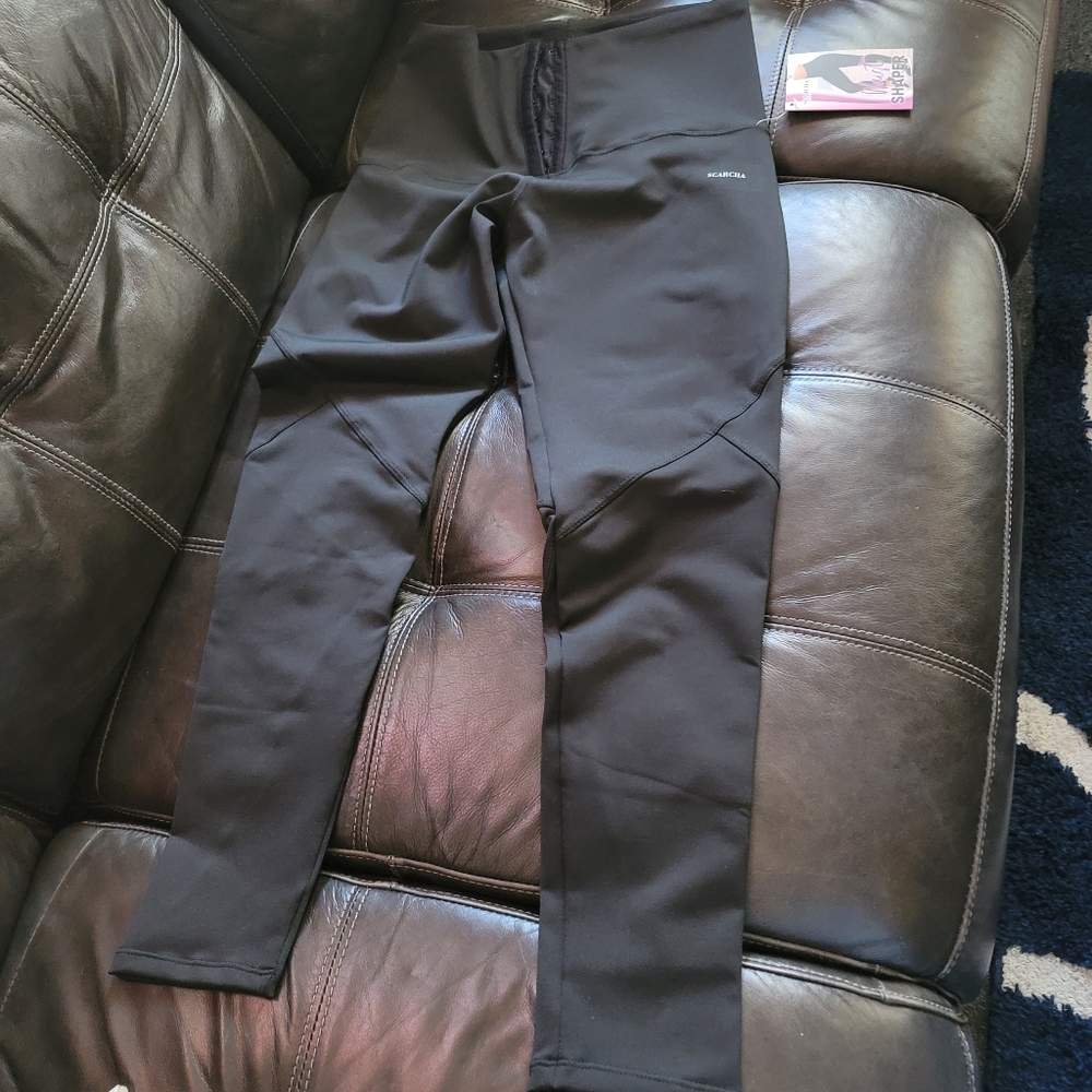high waist leggings with girdle in the abdominal area high compression XL